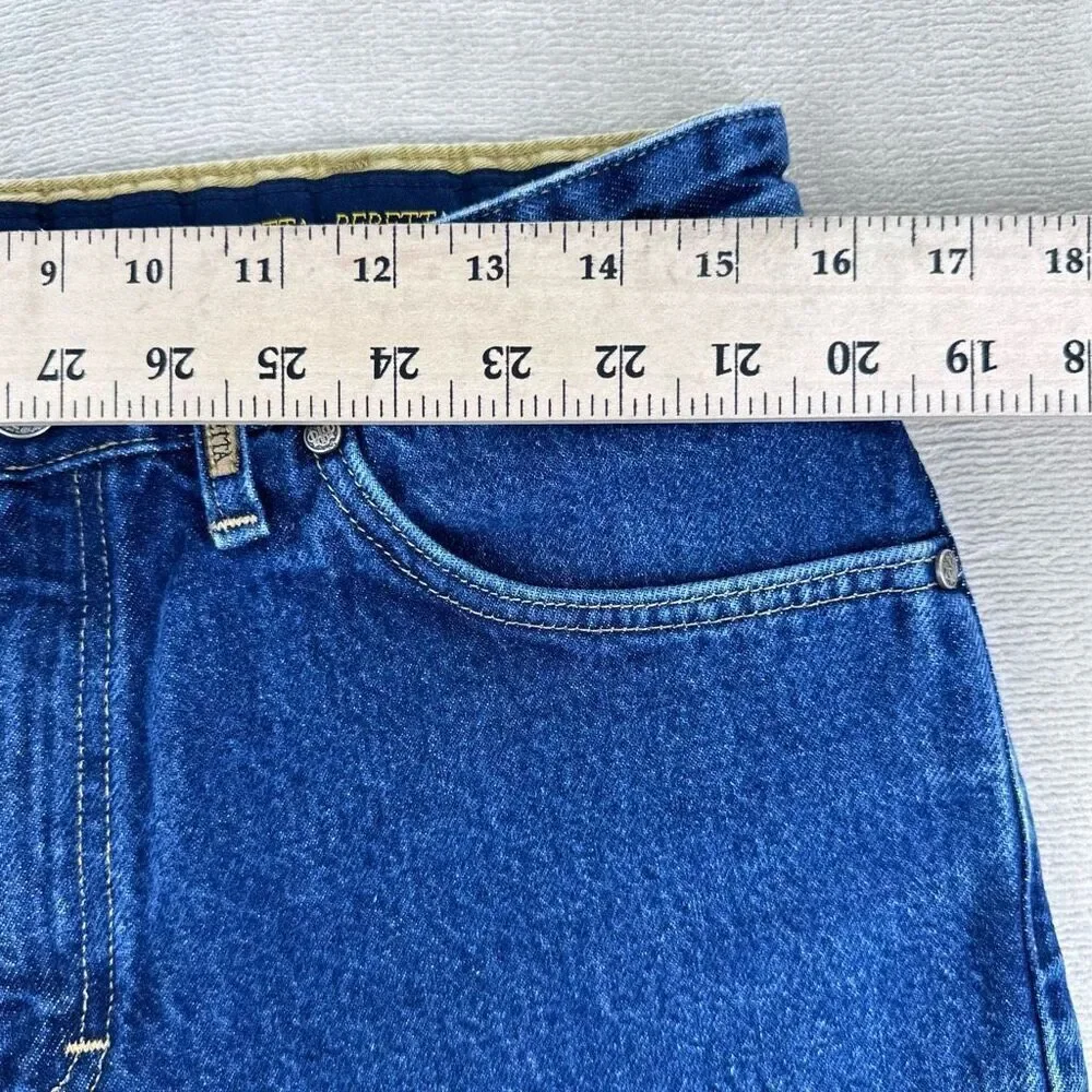 Beretta Jeans Men’s 32x30 Blue Straight Classic Fit Made in USA Dark Wash - Picture 8 of 10